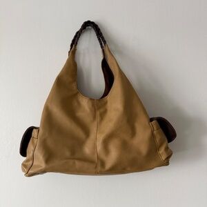 90s Tan Hobo Bag